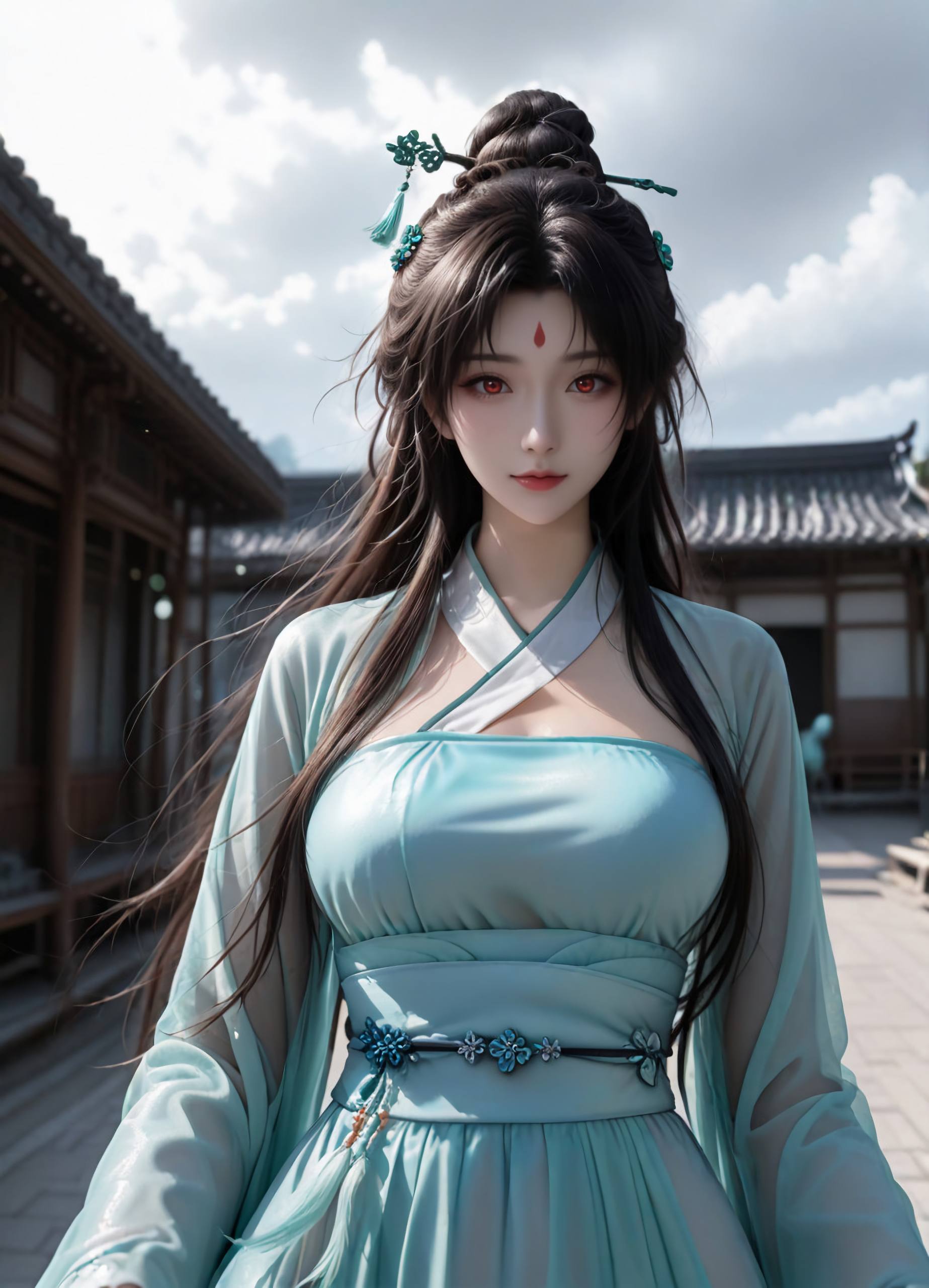 狐妖小红娘 东方淮竹 AI绘画 3