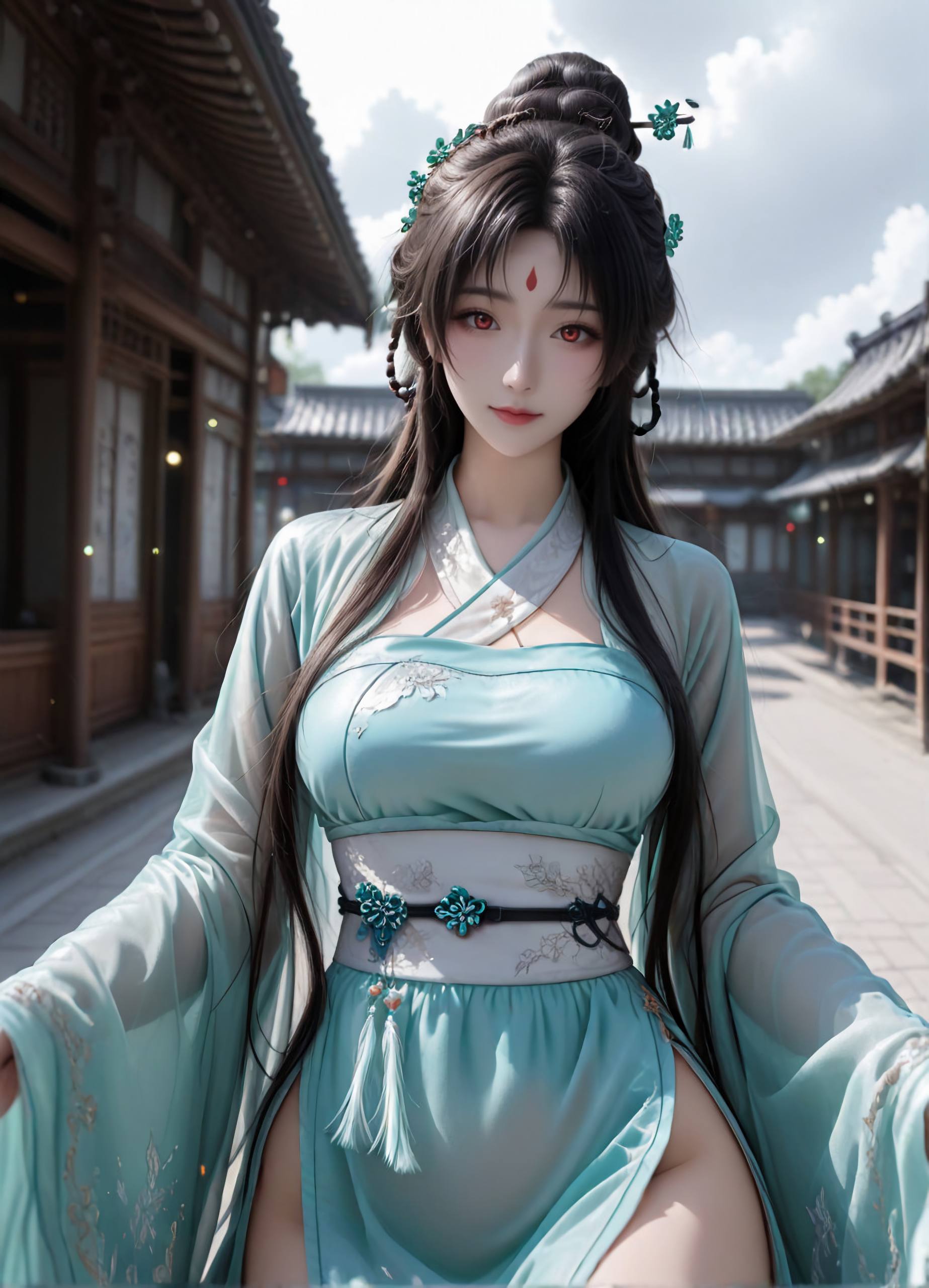 狐妖小红娘 东方淮竹 AI绘画 3