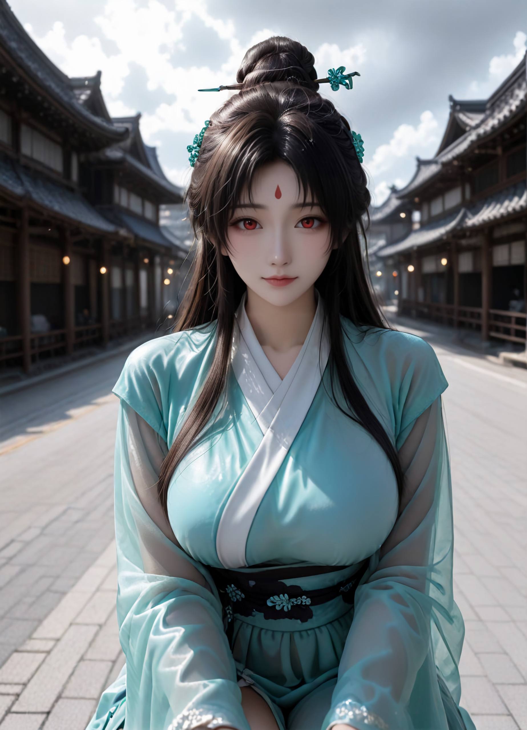 狐妖小红娘 东方淮竹 AI绘画 3