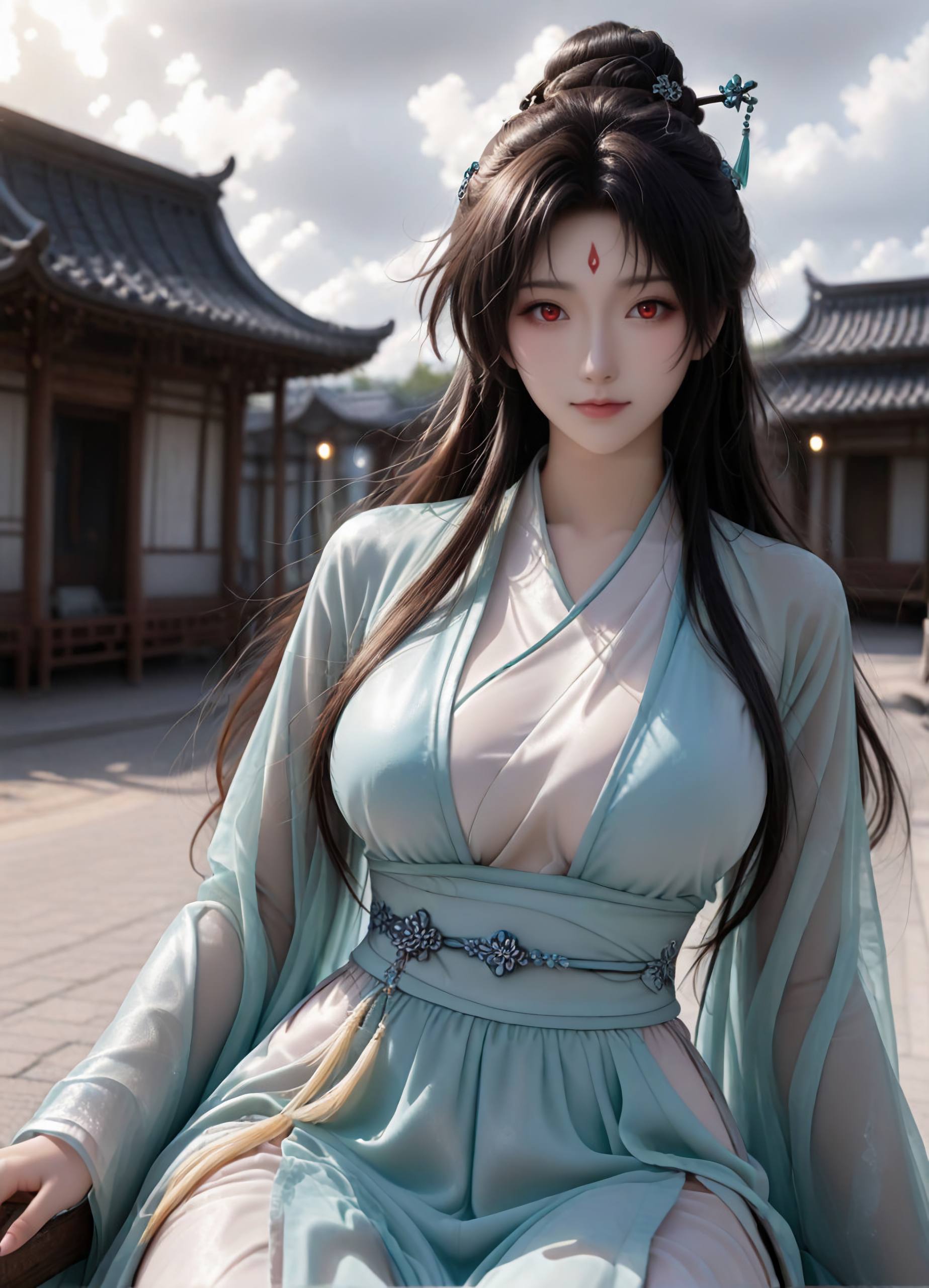 狐妖小红娘 东方淮竹 AI绘画 6