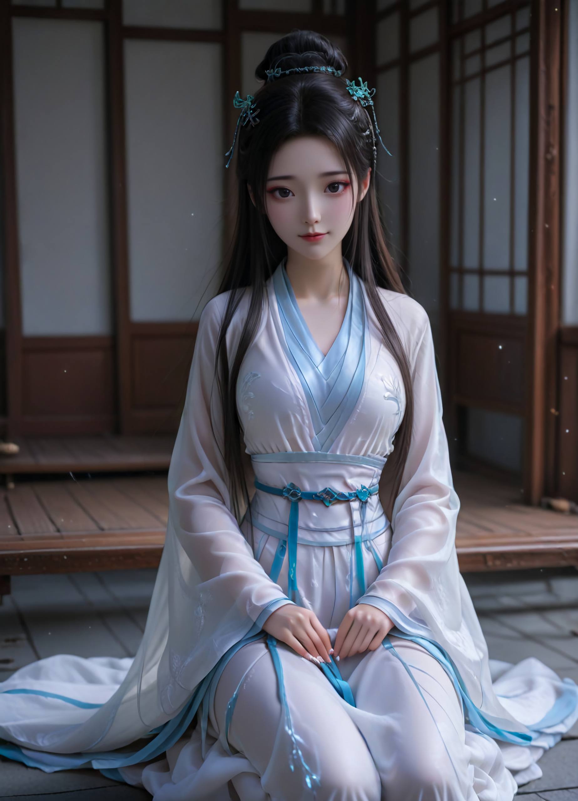 白蛇 小白 AI绘画 4