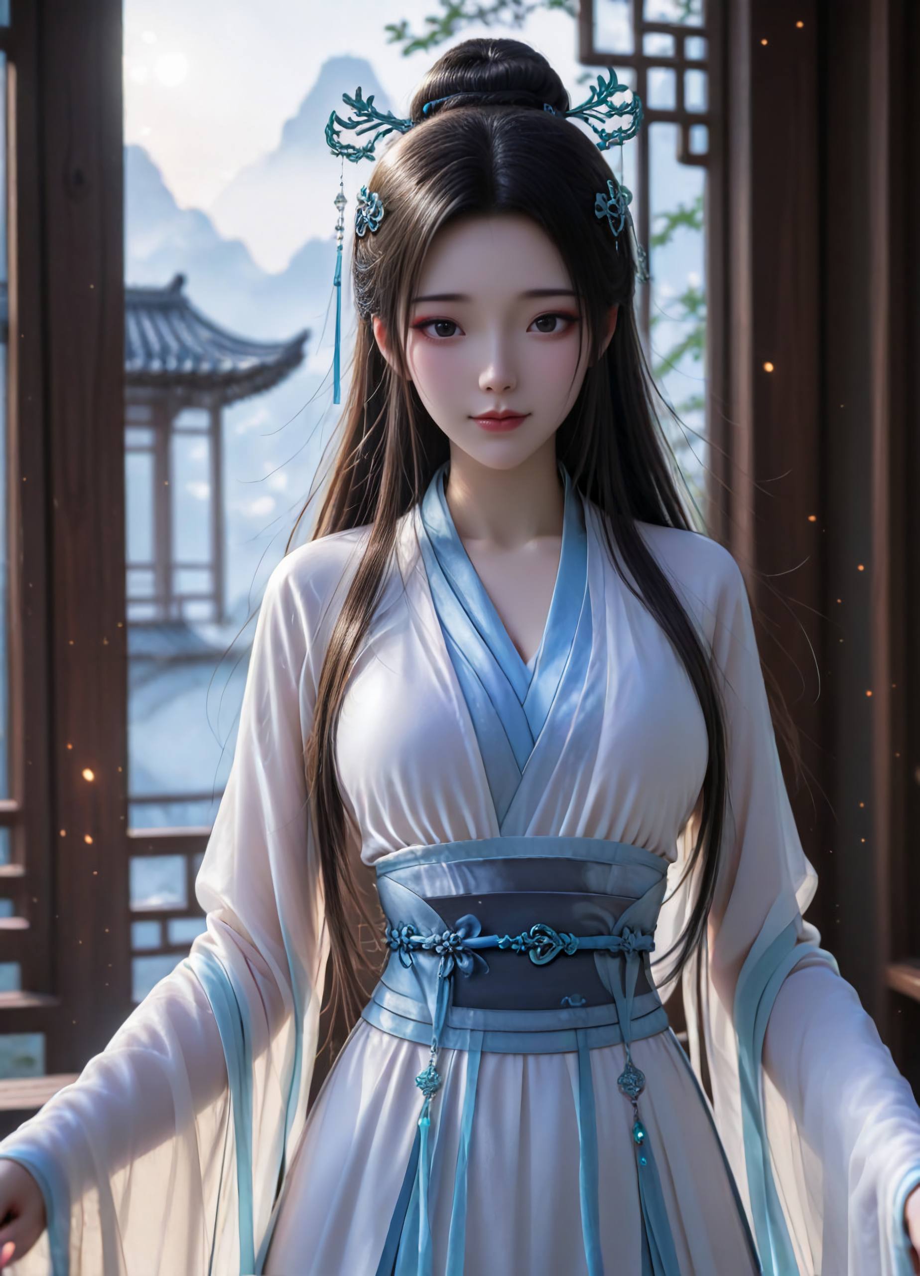 白蛇 小白 AI绘画 4