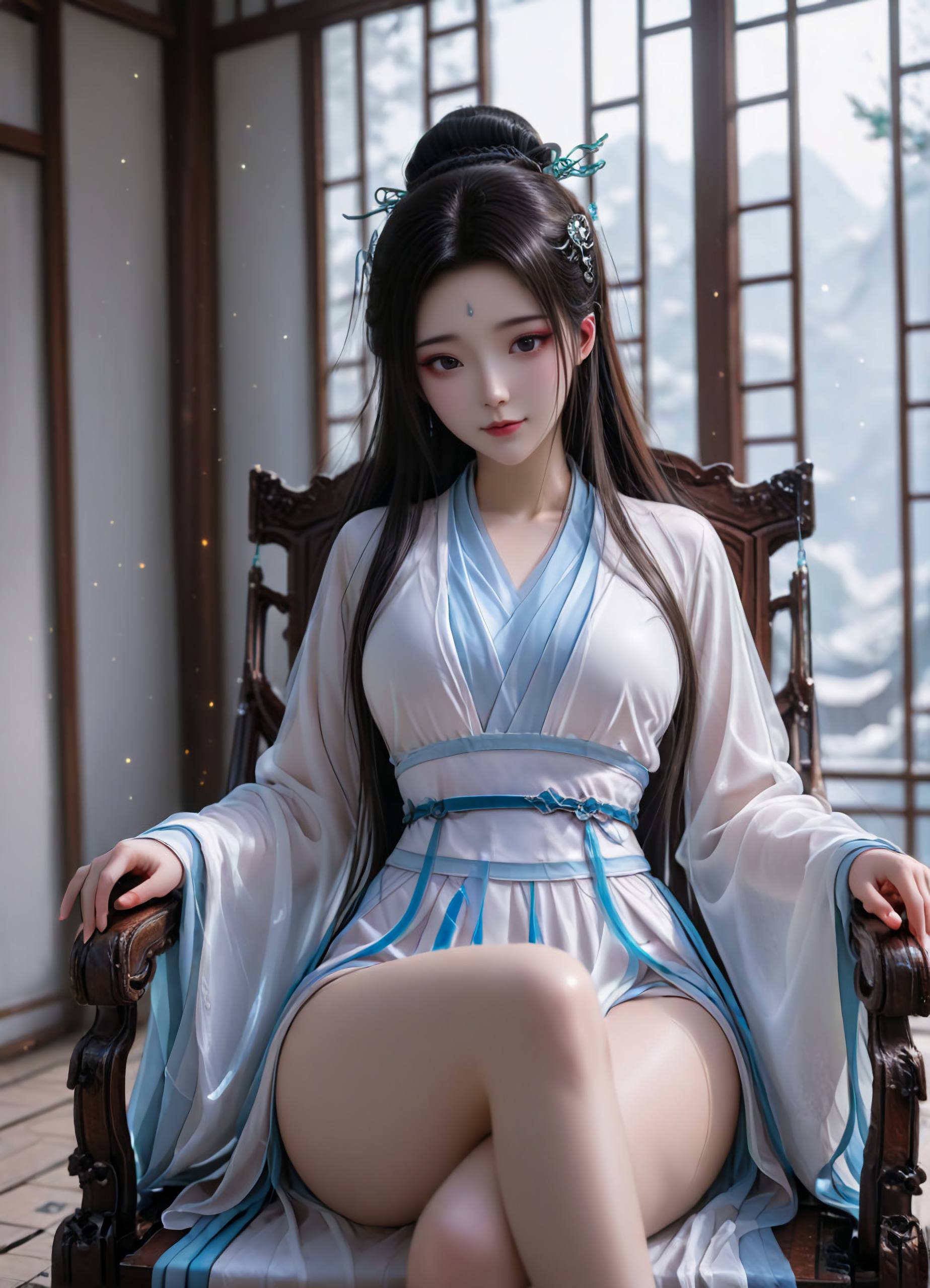 白蛇 小白 AI绘画 4