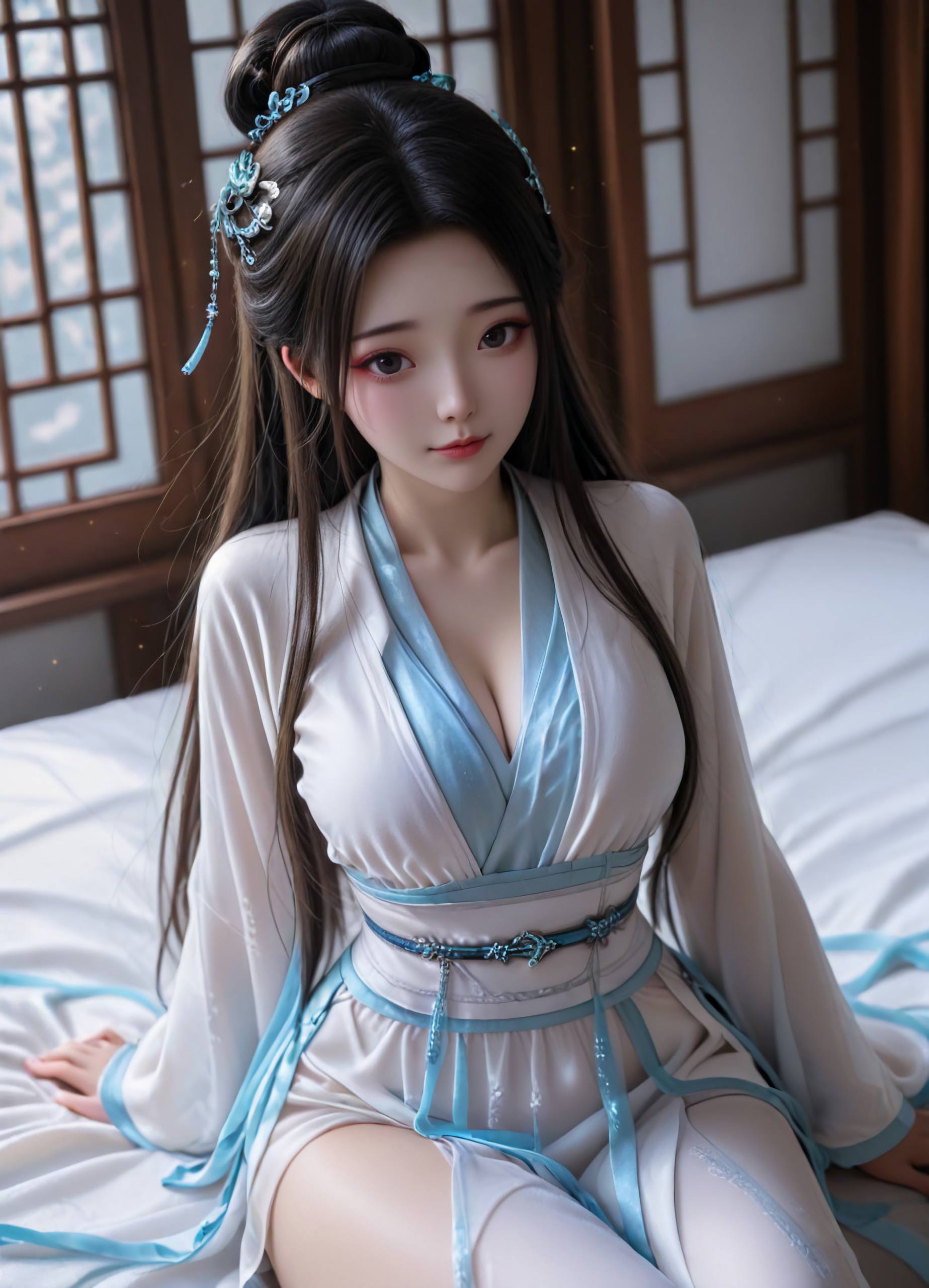 白蛇 小白 AI绘画 4