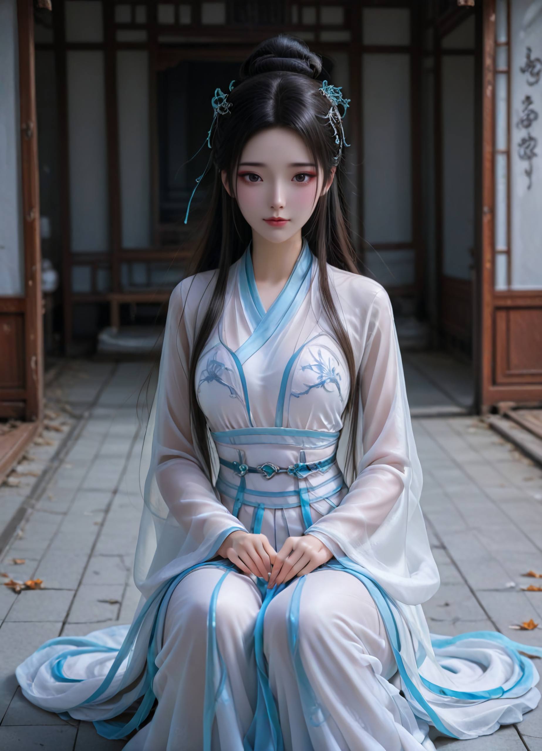 白蛇 小白 AI绘画 4