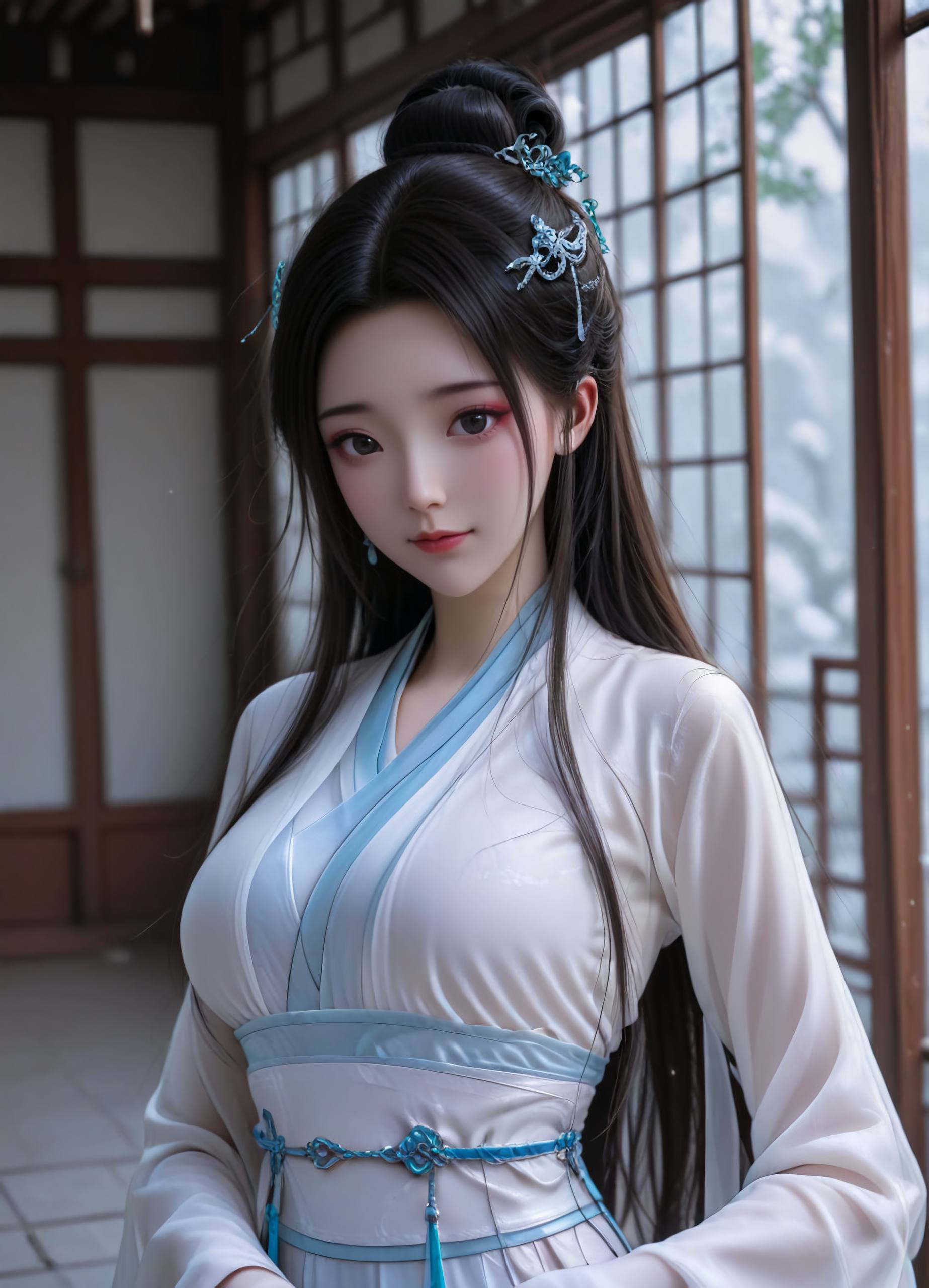 白蛇 小白 AI绘画 6
