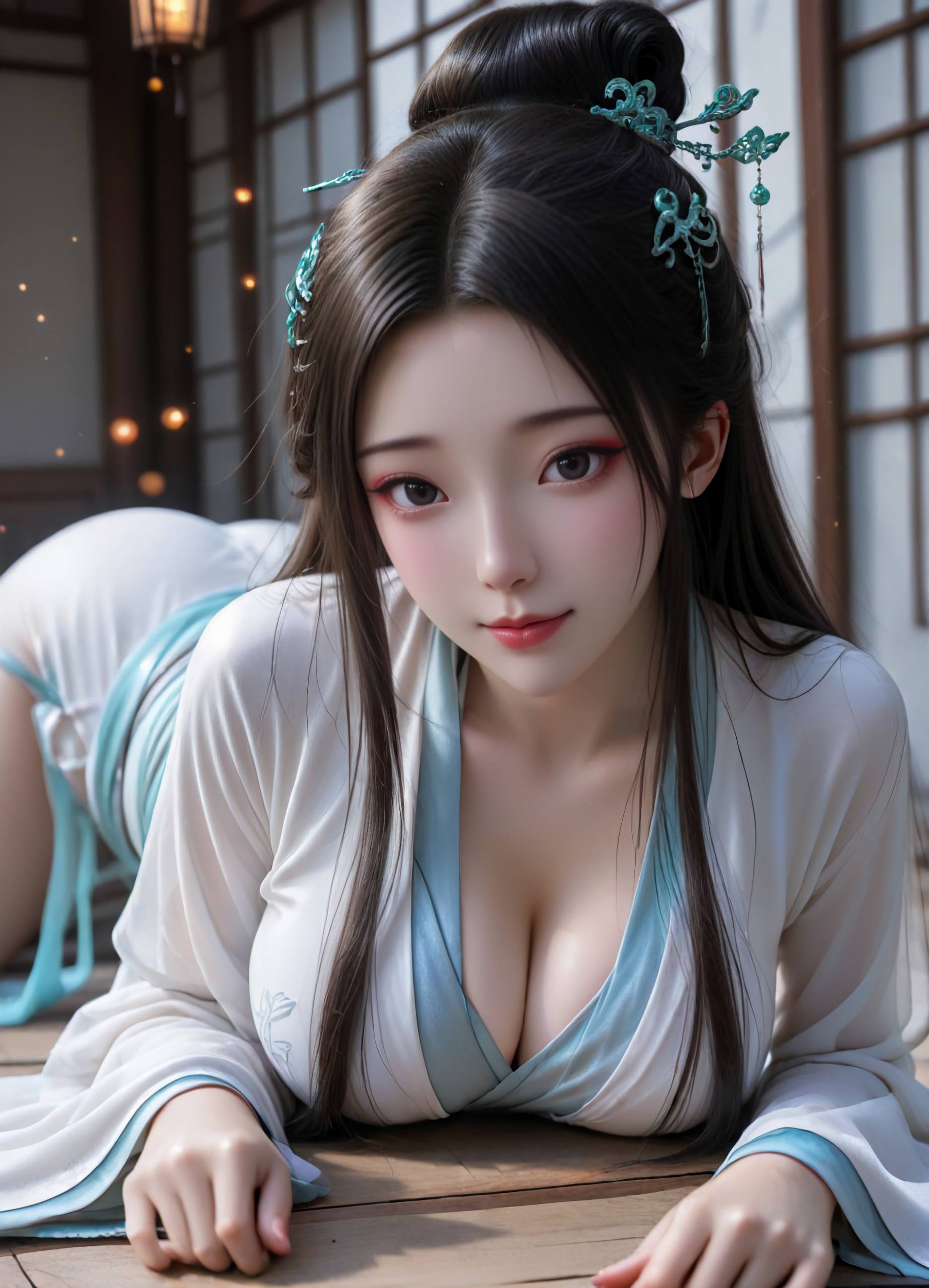 白蛇 小白 AI绘画 6