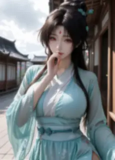 狐妖小红娘 东方淮竹 AI绘画 5